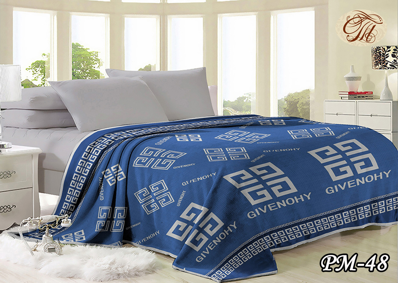 Плед із флісу Живанші синій (200х220), фото 1