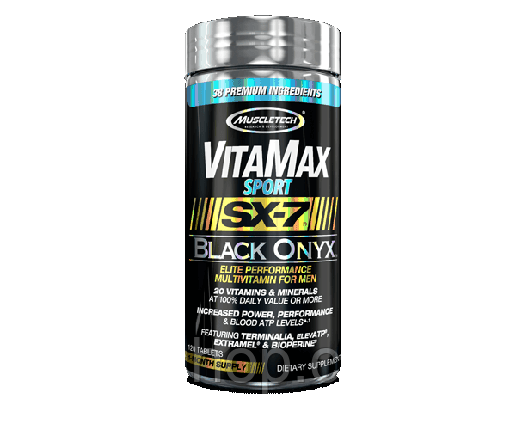 Вітаміни для чоловіків MuscleTech VitaMax Sport SX-7 Black Onyx for Men 120 таб., фото 1
