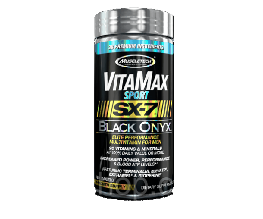 Вітаміни для чоловіків MuscleTech VitaMax Sport SX-7 Black Onyx for Men 120 таб., фото 2