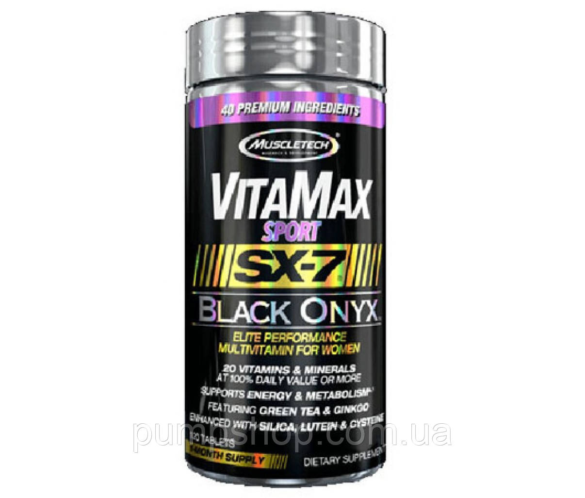 Вітаміни для жінок MuscleTech VitaMax Sport SX-7 Black Onyx For Women 120 таб.