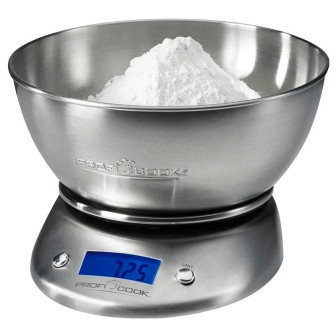 Весы кухонные с чашей ProfiCook PC-KW 1040 (5 кг, г, мл, унции, жидкая унция, функция тара)