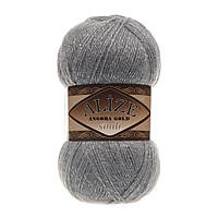 Пряжа для ручного вязания Alize ANGORA GOLD SİMLİ (Ализе ангора голд симли) 87 угленой серый