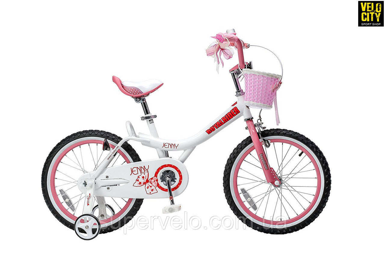Велосипед Royalbaby Jenny Girls Official UA 20" біло-рожевий, фото 1