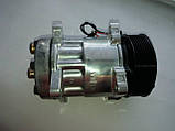 Компресор кондиціонера універсальний аналог SANDEN, 7Н15, PV8, 12V, ACTECmax, фото 2