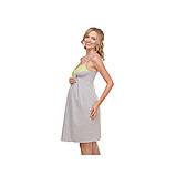 Нічна сорочка для вагітних та годуючих, сірий меланж, фото 3