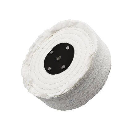 Круг полірувальний для металу — Flexipads Stitched Cotton Mops 150x50 мм. 6x2" білий (52110), фото 1