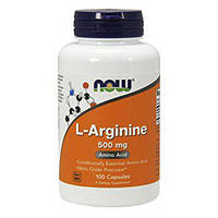 Аргинин NOW Foods L-Arginine 500mg 100 caps