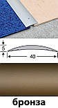 Планка сполучна алюмінієва анодована 40 мм срібло 0,9 м, фото 4