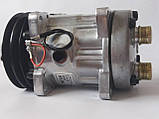 Компресор кондиціонера універсальний, аналог SANDEN, 7Н15, А2, 12 V, ACTECmax, фото 5