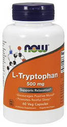 Амінокислоти NOW Foods L-Tryptophan 500mg caps 60