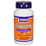Амінокислота NOW Foods Taurine 1000mg caps 100