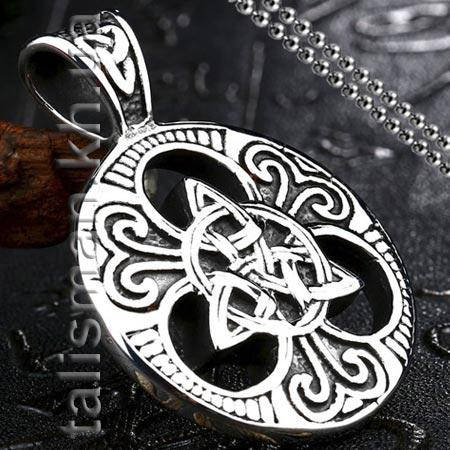 Кулон Трикветр сталевий на ланцюжку AST39, фото 2