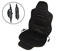 Накидка на сидіння з підігрівом,підігрів сидінь 19002 B висока черн.