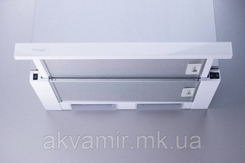 Витяжка для кухні Fabiano Slim Lux 60 White Glass