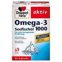 Doppelherz aktiv Omega-3 Seefischöl 1000 — Риб'ячий жир Омега-3 1000 мг, 1х80