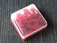 Оригінальне сувенірне мило ручної роботи з картинкою "Троянди"