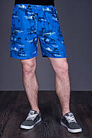 Чоловічі пляжні шорти (плащівка), синього кольору