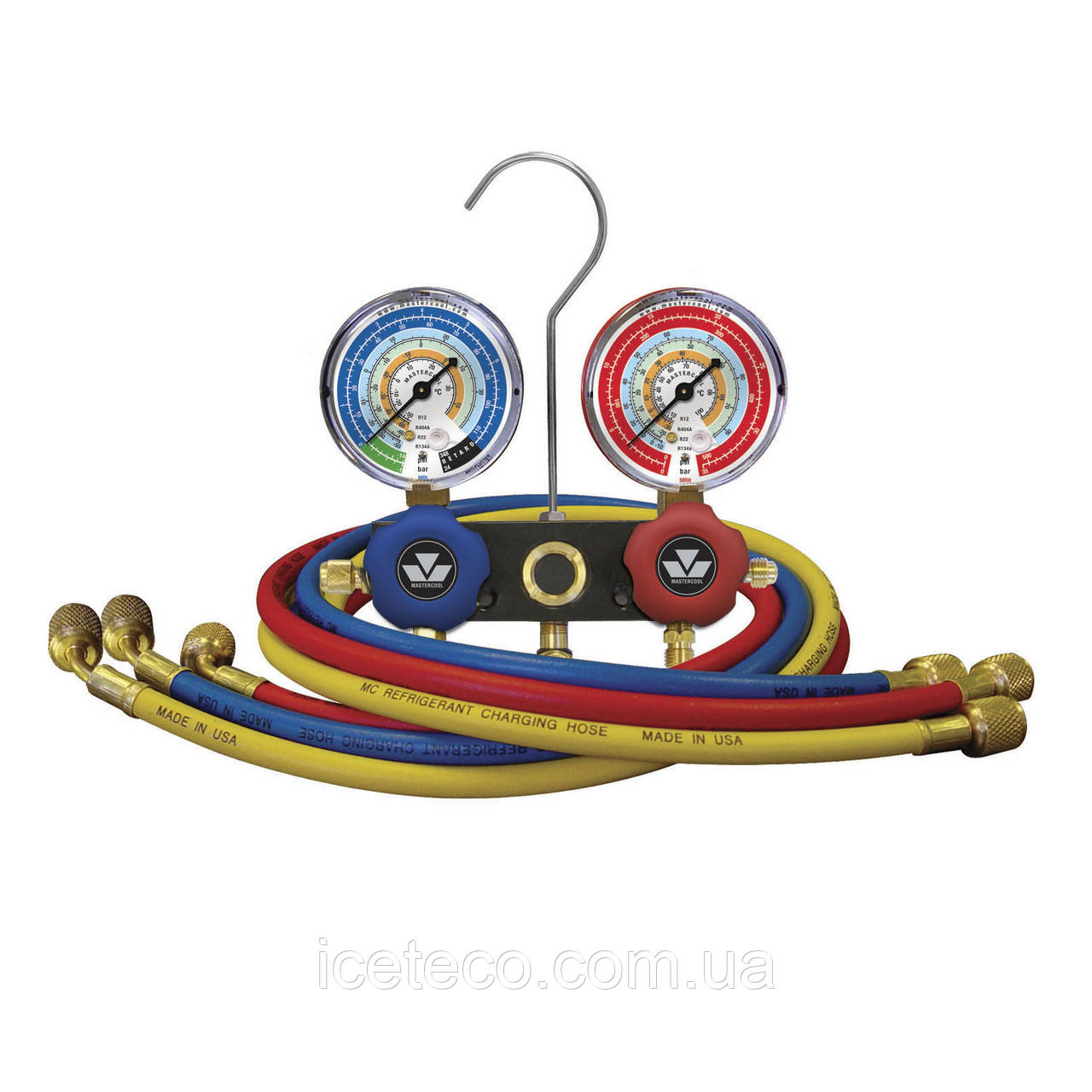 Манометричний 2-вентильний колектор MC 93661 RB Mastercool, фото 1