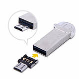 Міні OTG USB 2.0 MicroUSB Адаптер ОТМ Перехідник Андроїд , фото 5