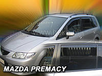 Дефлекторы окон (ветровики) Mazda PREMACY do 2005 5D 4шт (Heko)