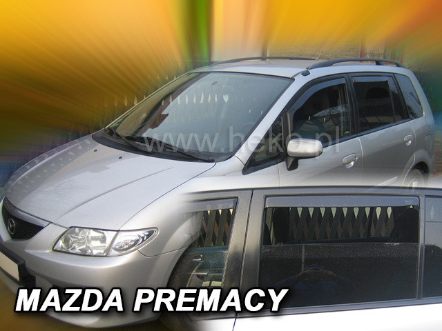 Дефлекторы окон (ветровики) Mazda PREMACY do 2005 5D 4шт (Heko) - фото 1 - id-p673239013