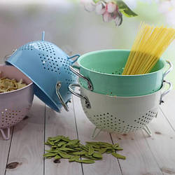 Друшляк емальований 22 см 4 кольори