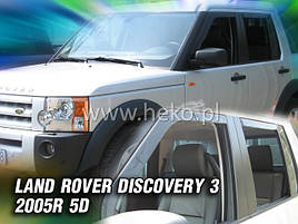 Дефлектори вікон (вітровики) LAND ROVER DISCOVERY - 5D 2004 – 2010 (HEKO)