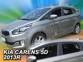 Дефлектори вікон (вітровики) Kia Carens 5D 2013R-> 4шт (Heko)