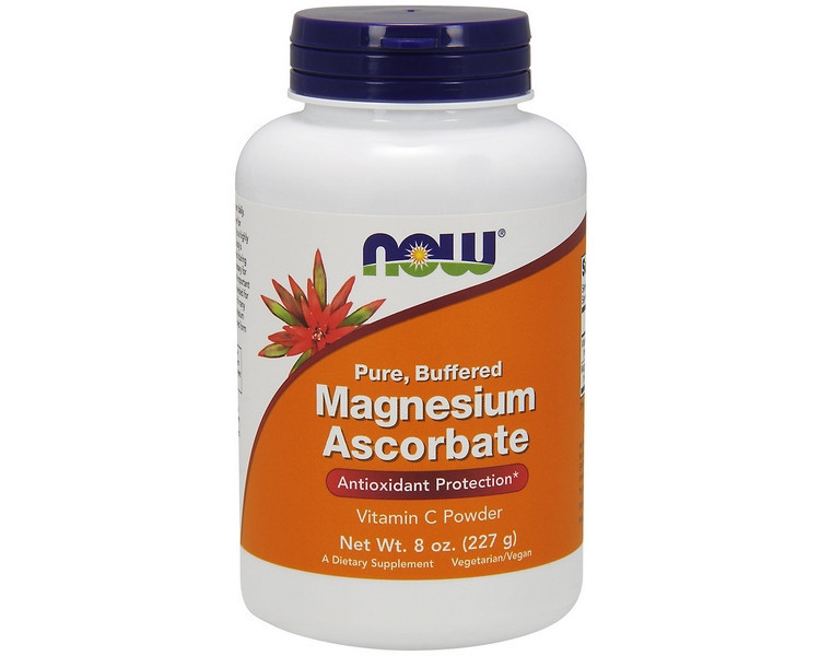 Вітаміни NOW Foods Magnesium Ascorbate 227 g