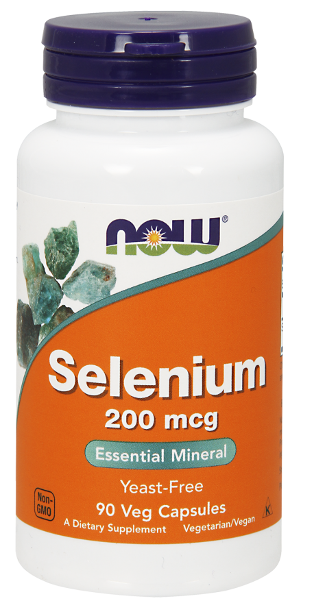 Вітаміни NOW Foods Selenium 200mcg 90 caps