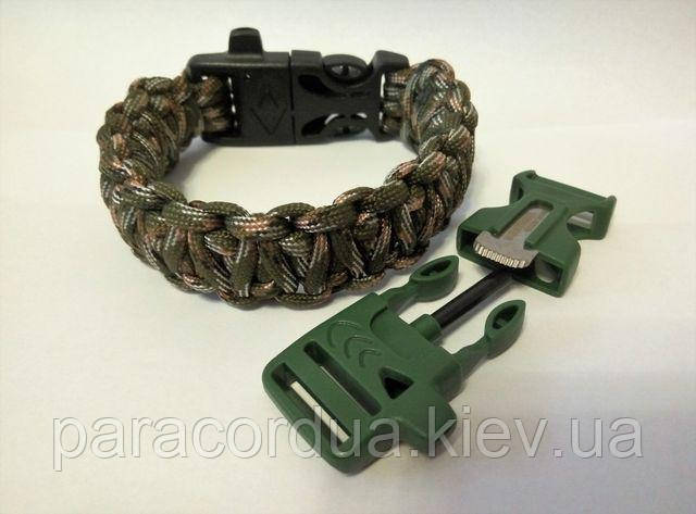 Браслет виживання з паракорда 4 в 1, "Подвійна Кобра"