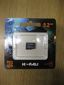 Карта пам'яті micro SD 32Gb Hi-Rali (Class10) (без адаптера)