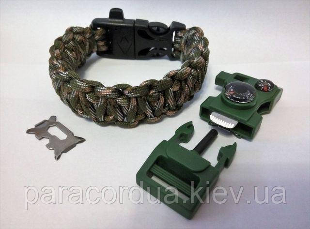 Браслет виживання з паракорда 15 в 1, "Подвійна Кобра"
