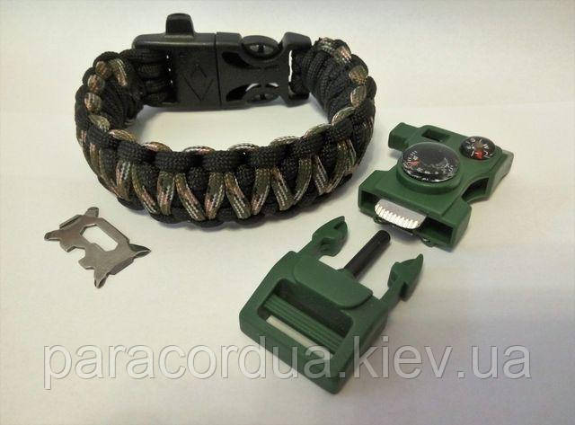 Браслет виживання з паракорда 15 в 1, "Подвійна Кобра"