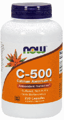 Вітаміни NOW Foods C - 500 Calcium Ascorbate 250 caps