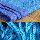 Широкий гамак 150х200 см льон, з дерев'яними планками, фото 9