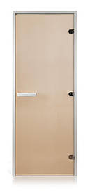 Алюмінієві двері для хамаму бронза 80х200 алюміній