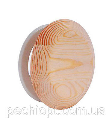 Вентиляційна заглушка Грибок Ø100 мм з вільхи для лазні та сауни, фото 1
