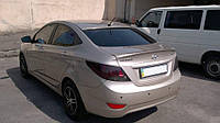 Спойлер лип багажника Hyundai Accent 2011-2015 ABS пластик под покраску