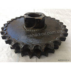 Блок зірочок вала реверсу (z = 28/25 t — 25.4) 3518060-18390Б ДОН-1500