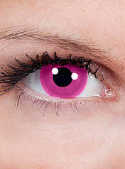 Рожеві декоративні контактні лінзи