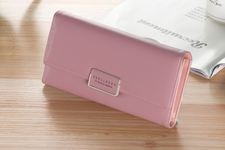 Гаманець жіночий з екошкіри Baellerry (бузковий), фото 1