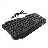 Клавіатура мультимедійна з LED-підсвіткою FANTECH K10 HUNTER, USB, фото 6