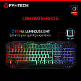 Клавіатура мультимедійна з LED-підсвіткою FANTECH K10 HUNTER, USB, фото 7
