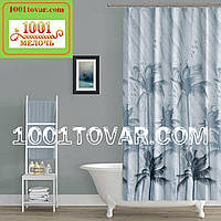 Тканевая шторка для ванной комнаты из полиэстера "Storm" (пальмы) Tropik, размер 180х200 см., Турция