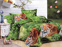 Комплект постільної білизни бязь №пл136 Полуторний 150х220