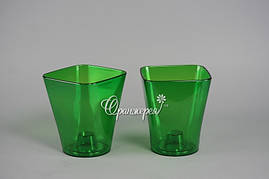 Кашпо для орхідеї Л170 Для кімнатних рослин, Кашпо, зелений