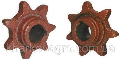 Зірочка z=7,t = 38 дОН-1500 ф30мм, фото 1