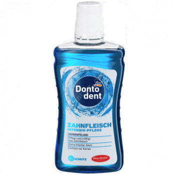 Ополіскувач для ротової порожнини Dontodent Zahnfleisch (інтенсивний захист ясен) 500 мл, фото 1