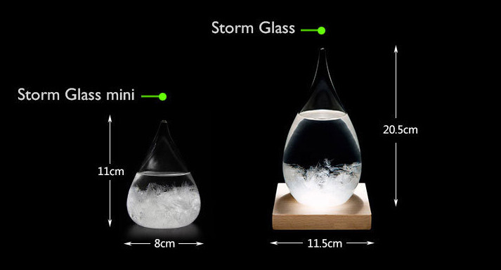 Барометр Штормгласс капля БОЛЬШАЯ, Storm glass - фото 4 - id-p701169351